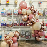 Guirnalda tonos rosas